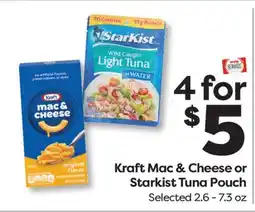 Weis Markets Kraft Mac & Cheese or Starkist Tuna Pouch offer