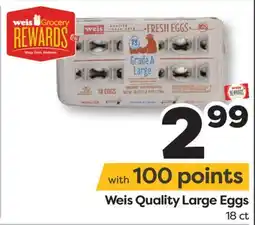 Weis Markets Weis Quality Large Eggs offer