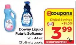 Weis Markets Downy Liquid Fabric Softener offer