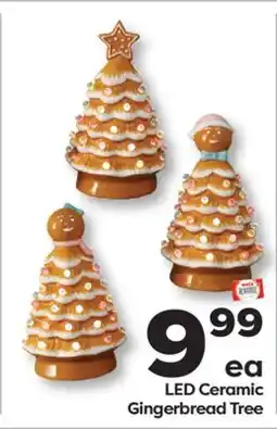 Weis Markets LED Ceramic Gingerbread Tree offer