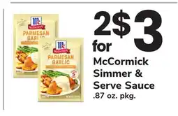 ACME McCormick Simmer & Serve Sauce offer