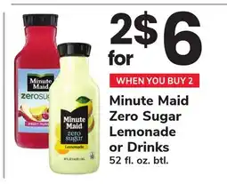 ACME Minute Maid Zero Sugar Lemonade or Drinks offer
