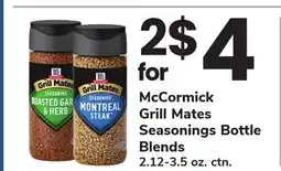 ACME McCormick Grill Mates Seasonings Bottle Blends offer