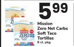 ACME Mission Zero Net Carbs Soft Taco Tortillas offer