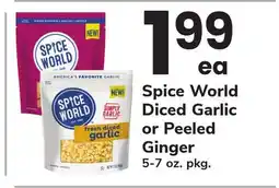 ACME Spice World Diced Garlic or Peeled Ginger offer