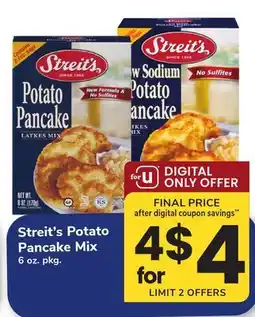 ACME Streit's Potato Pancake Mix offer