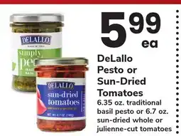 ACME DeLallo Pesto or Sun-Dried Tomatoes offer