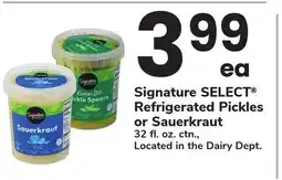 ACME Signature SELECT Refrigerated Pickles or Sauerkraut offer