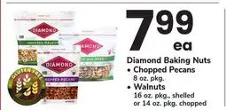 ACME Diamond Baking Nuts Chopped Pecans 8 oz. pkg. Walnuts 16 oz. pkg., shelled or 14 oz. pkg. chopped offer