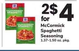 ACME McCormick Spaghetti Seasoning offer