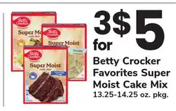 ACME Betty Crocker Favorites Super Moist Cake Mix offer