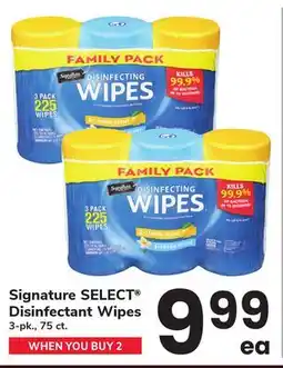 ACME Signature SELECT Disinfectant Wipes offer