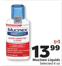 Weis Markets Mucinex Liquids offer