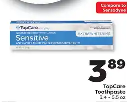 Weis Markets TopCare Toothpaste offer