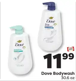 Weis Markets Dove Bodywash offer