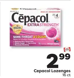 Weis Markets Cepacol Lozenges offer