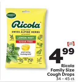 Weis Markets Ricola Family Size Cough Drops offer