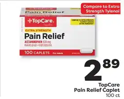 Weis Markets TopCare Pain Relief Caplet offer