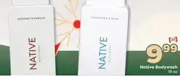 Weis Markets Native Bodywash offer
