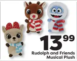 Weis Markets Rudolph and Friends Musical Plush Peanuts Squishy Plush offer