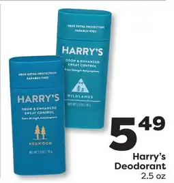 Weis Markets Harry's Deodorant offer