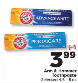 Weis Markets Arm & Hammer Toothpaste offer