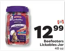 Weis Markets Beefeaters Lickables Jar offer