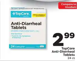 Weis Markets TopCare Anti-Diarrheal Tablets offer