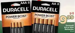 Weis Markets Duracell AA or AAA Batteries offer
