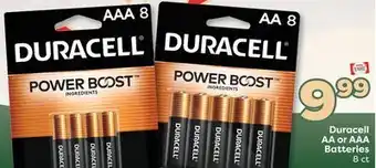 Weis Markets Duracell AA or AAA Batteries offer