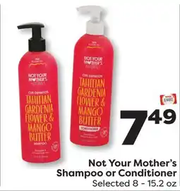 Weis Markets Not Your Mother's Shampoo or Conditioner offer