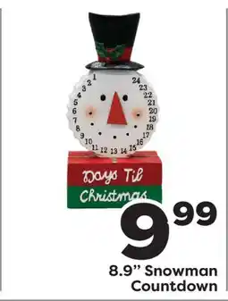 Weis Markets 8.9 Snowman Countdown offer