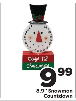 Weis Markets 8.9 Snowman Countdown offer