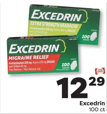 Weis Markets Excedrin offer