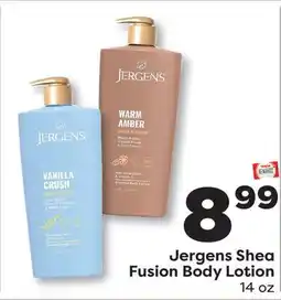 Weis Markets Jergens Shea Fusion Body Lotion offer