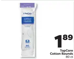 Weis Markets TopCare Cotton Rounds offer