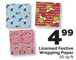 Weis Markets Licensed Festive Wrapping Paper offer