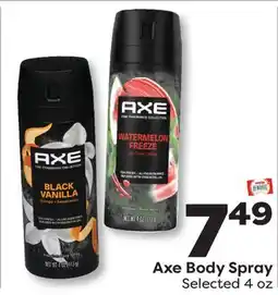 Weis Markets Axe Body Spray offer