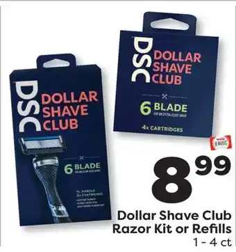 Weis Markets Dollar Shave Club Razor Kit or Refills offer