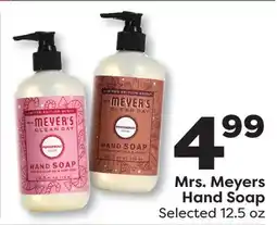 Weis Markets Mrs. Meyers Hand Soap offer
