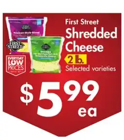 Smart & Final First Street Shredded Cheese offer