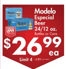 Smart & Final Modelo Especial Beer offer
