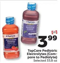 Weis Markets TopCare Pediatric Electrolytes (Com-pare to Pedialyte) offer