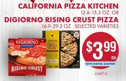 Smart & Final CALIFORNIA PIZZA KITCHEN OR DIGIORNO RISING CRUST PIZZA offer