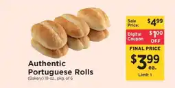 ShopRite Authentic Portuguese Rolls offer