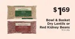 ShopRite Bowl & Basket Dry Lentils or Red Kidney Beans offer