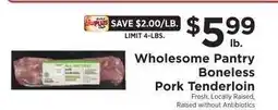 ShopRite Wholesome Pantry Boneless Pork Tenderloin offer