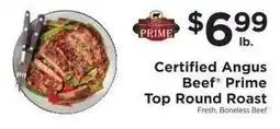 ShopRite Certified Angus Beef Prime Top Round Roast offer
