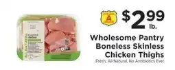 ShopRite Wholesome Pantry Boneless Skinless Chicken Thighs offer