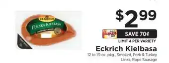 ShopRite Eckrich Kielbasa offer